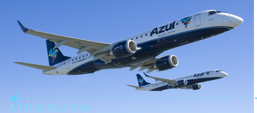 Aeronaves da empresa aérea Azul Linhas Aéreas.
