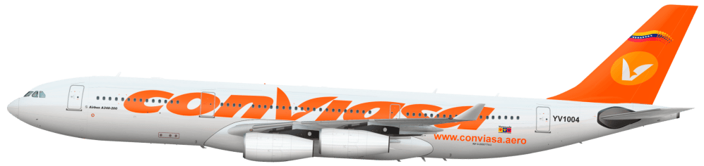 Resultado de imagen para conviasa A340 png