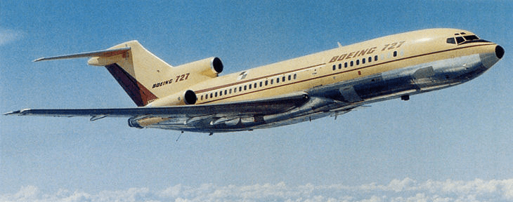 Resultado de imagen para Boeing 727 trijet PNG