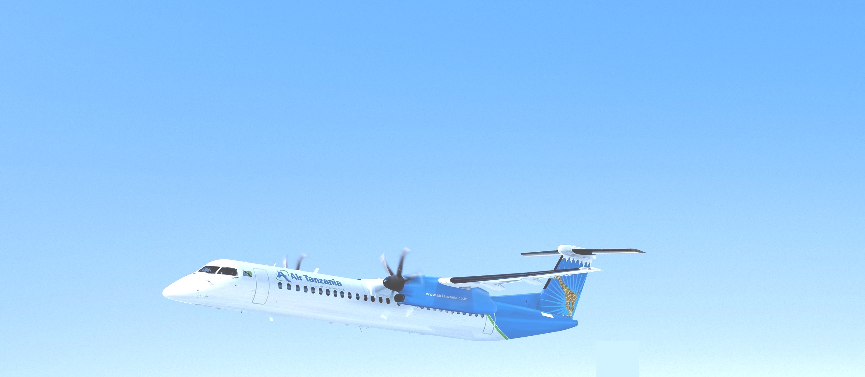 Image result for Air Tanzania 8Q400