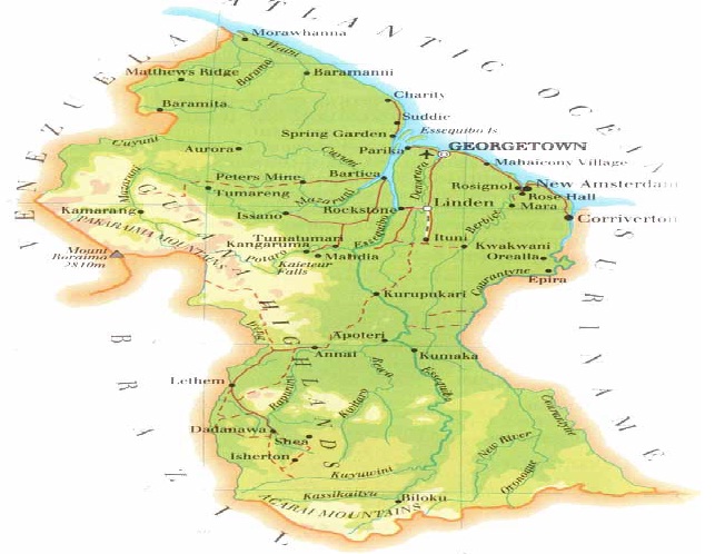 Guyana_Map