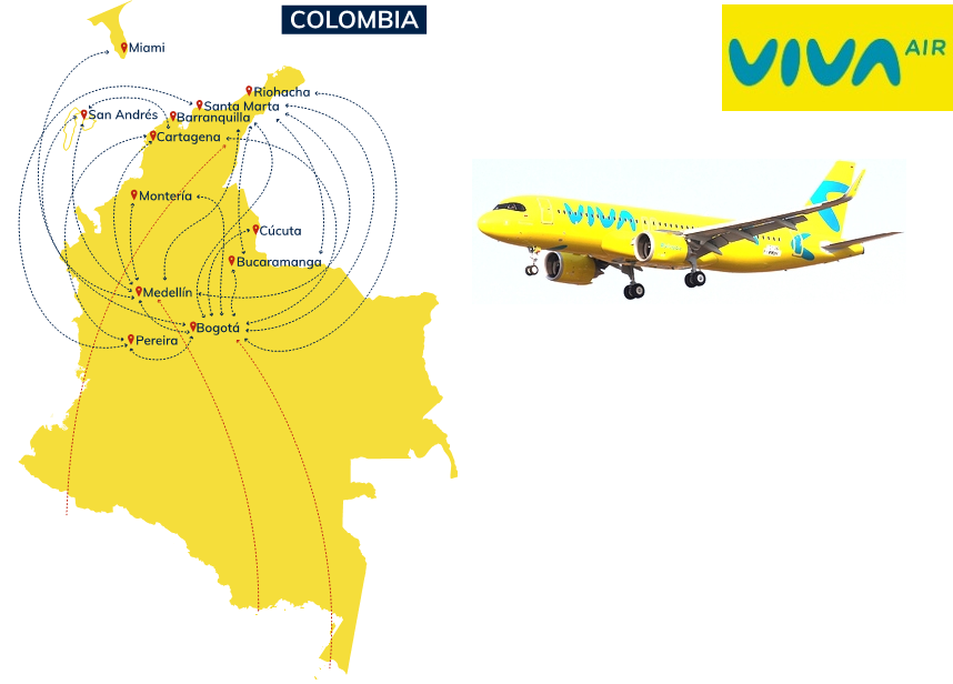 Viva Routes viva-air_route-network