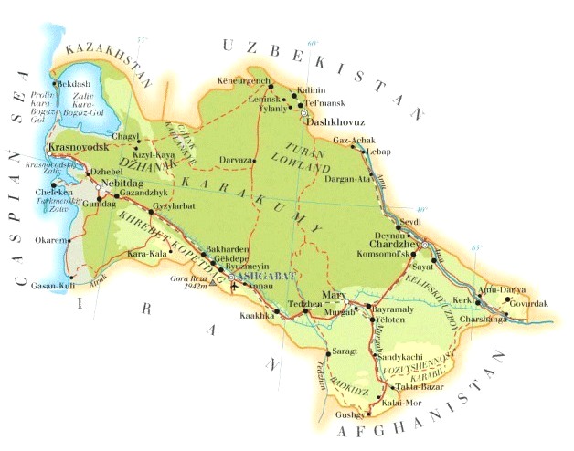 Turkmenistan_Map