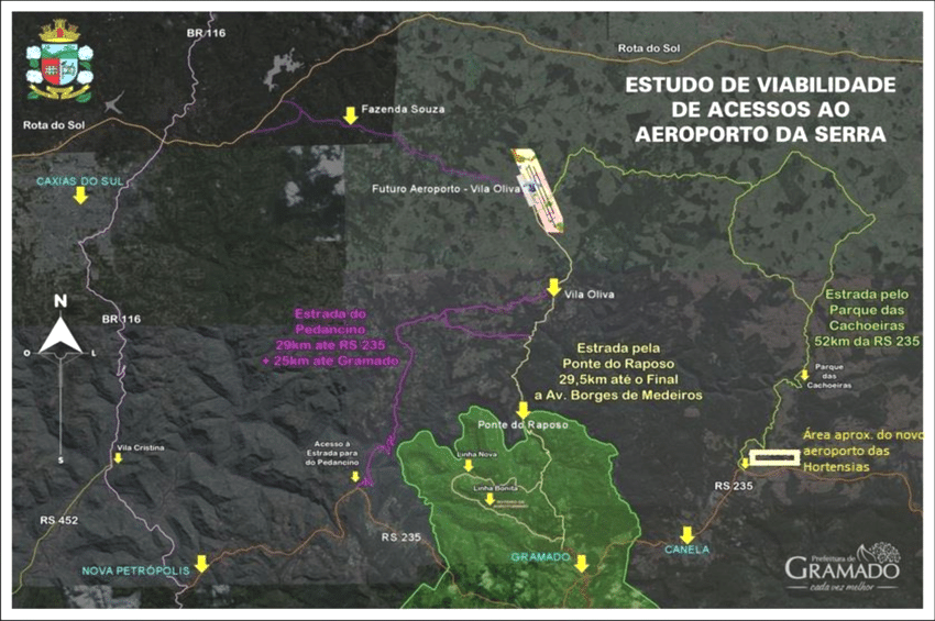 La imagen tiene un atributo ALT vacío; su nombre de archivo es figura-14-mapa-situacional-do-atual-e-do-novo-aeroporto-de-vila-oliva.png
