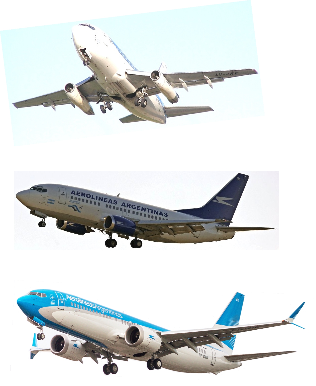 Aw-Aerolíneas_Livery history